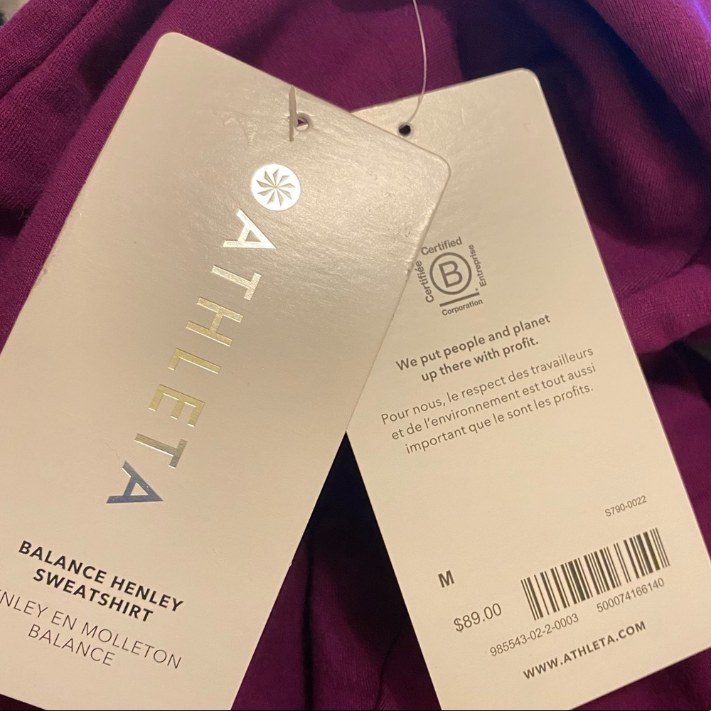 Athleta Balance Henley Sweatshirt - Picture 5 of 7